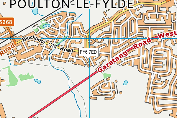 FY6 7ED map - OS VectorMap District (Ordnance Survey)