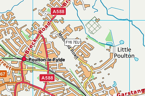 Fylde Cricket Club map (FY6 7EU) - OS VectorMap District (Ordnance Survey)