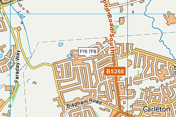FY6 7FB map - OS VectorMap District (Ordnance Survey)