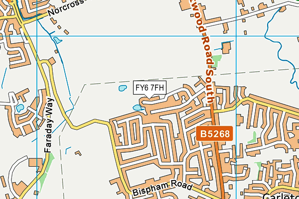 FY6 7FH map - OS VectorMap District (Ordnance Survey)