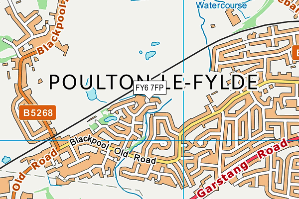 FY6 7FP map - OS VectorMap District (Ordnance Survey)