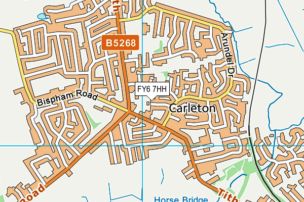 FY6 7HH map - OS VectorMap District (Ordnance Survey)