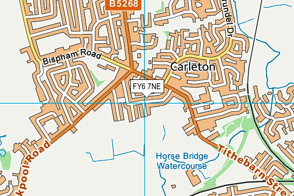 FY6 7NE map - OS VectorMap District (Ordnance Survey)