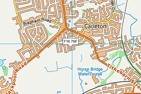 FY6 7NF map - OS VectorMap District (Ordnance Survey)
