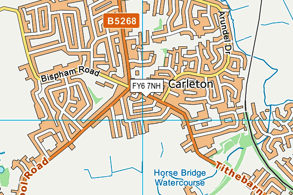 FY6 7NH map - OS VectorMap District (Ordnance Survey)