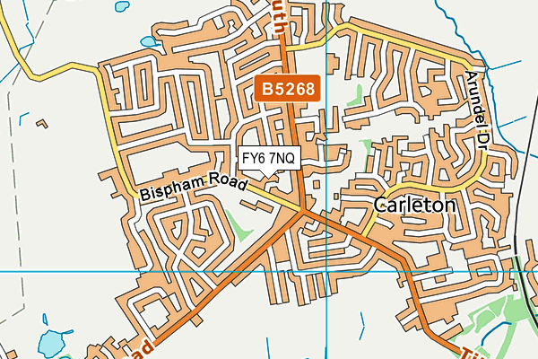 FY6 7NQ map - OS VectorMap District (Ordnance Survey)