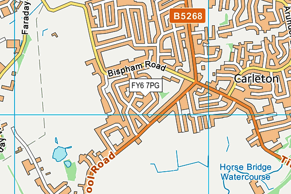 FY6 7PG map - OS VectorMap District (Ordnance Survey)