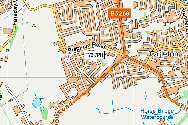 FY6 7PH map - OS VectorMap District (Ordnance Survey)