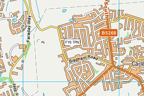 FY6 7PN map - OS VectorMap District (Ordnance Survey)