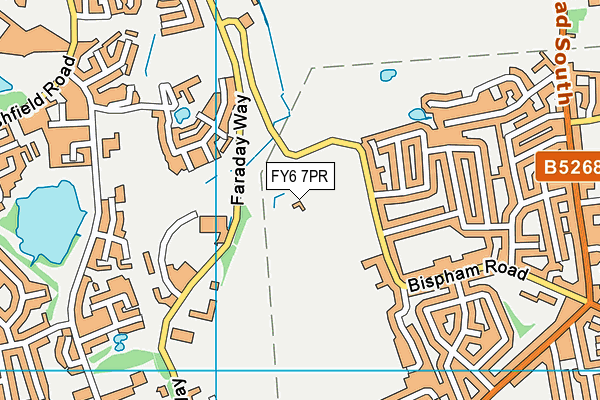 FY6 7PR map - OS VectorMap District (Ordnance Survey)