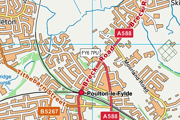 Wyre Civic Centre map (FY6 7PU) - OS VectorMap District (Ordnance Survey)
