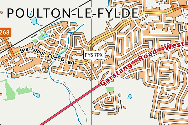 FY6 7PX map - OS VectorMap District (Ordnance Survey)