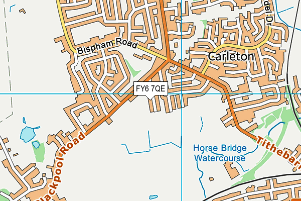FY6 7QE map - OS VectorMap District (Ordnance Survey)