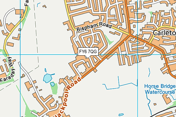 FY6 7QG map - OS VectorMap District (Ordnance Survey)