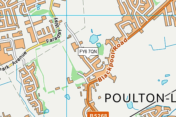 FY6 7QN map - OS VectorMap District (Ordnance Survey)