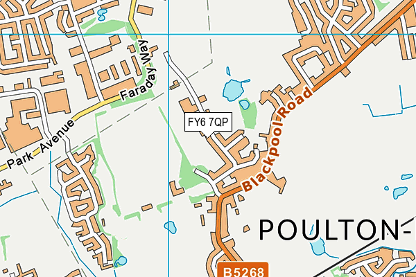 FY6 7QP map - OS VectorMap District (Ordnance Survey)