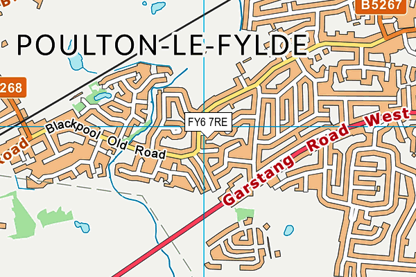 FY6 7RE map - OS VectorMap District (Ordnance Survey)