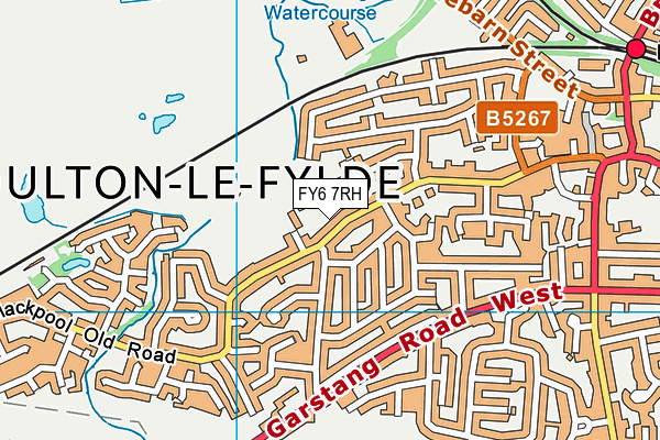 FY6 7RH map - OS VectorMap District (Ordnance Survey)