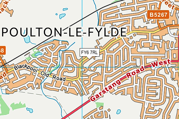 FY6 7RL map - OS VectorMap District (Ordnance Survey)