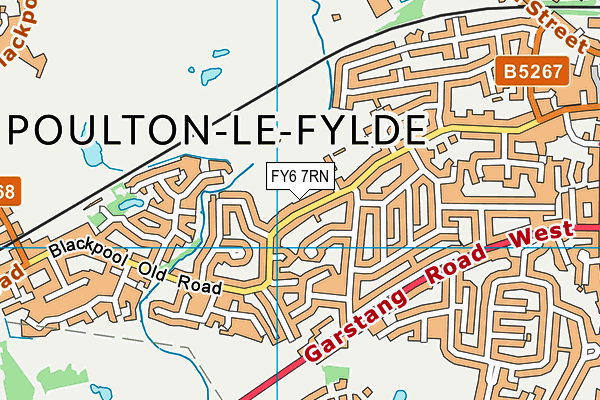Cottam Hall map (FY6 7RN) - OS VectorMap District (Ordnance Survey)