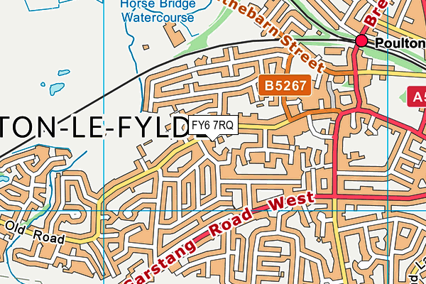FY6 7RQ map - OS VectorMap District (Ordnance Survey)