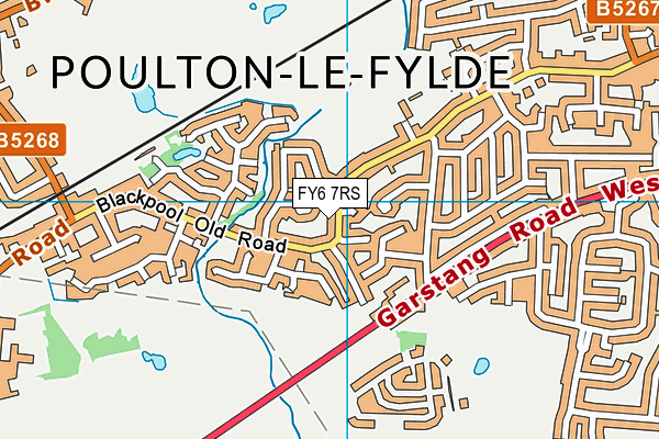 FY6 7RS map - OS VectorMap District (Ordnance Survey)
