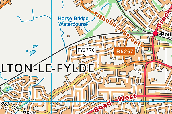 FY6 7RX map - OS VectorMap District (Ordnance Survey)