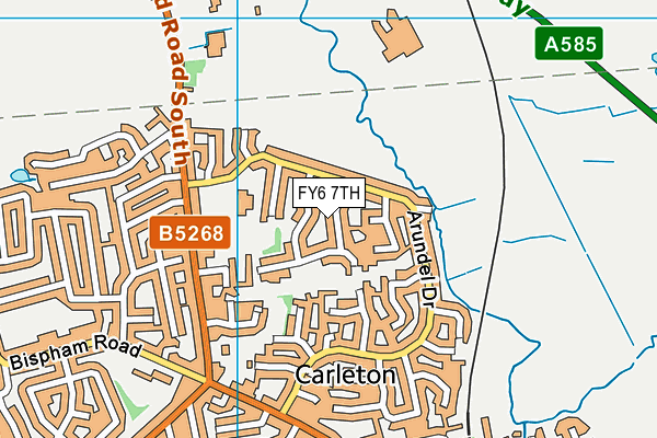 FY6 7TH map - OS VectorMap District (Ordnance Survey)