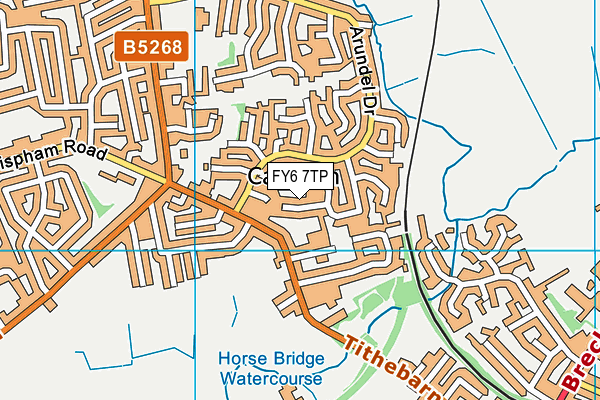 FY6 7TP map - OS VectorMap District (Ordnance Survey)
