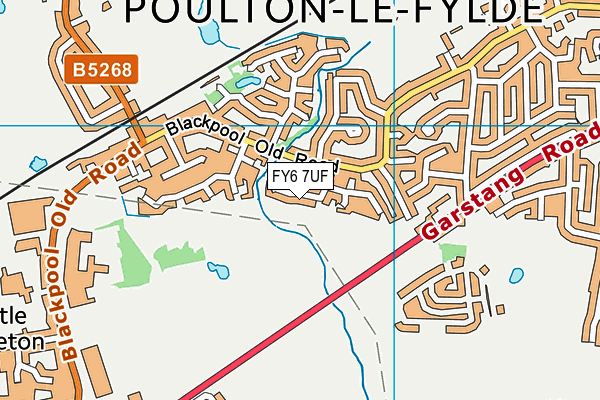 FY6 7UF map - OS VectorMap District (Ordnance Survey)