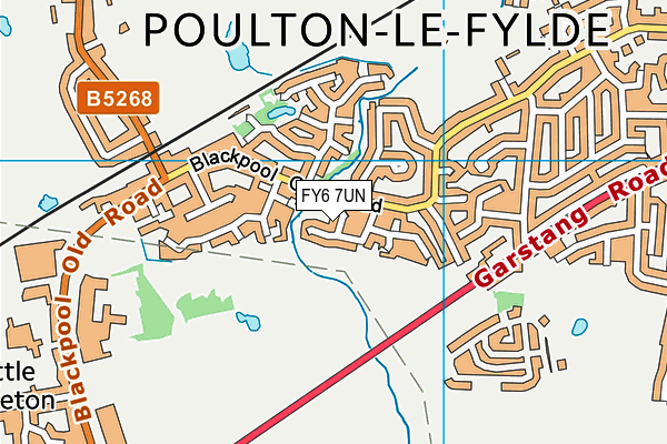 FY6 7UN map - OS VectorMap District (Ordnance Survey)