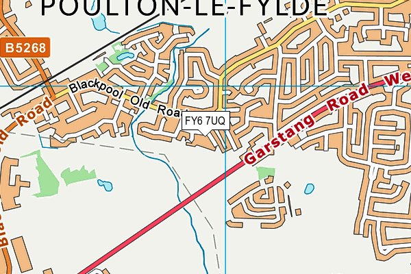 FY6 7UQ map - OS VectorMap District (Ordnance Survey)