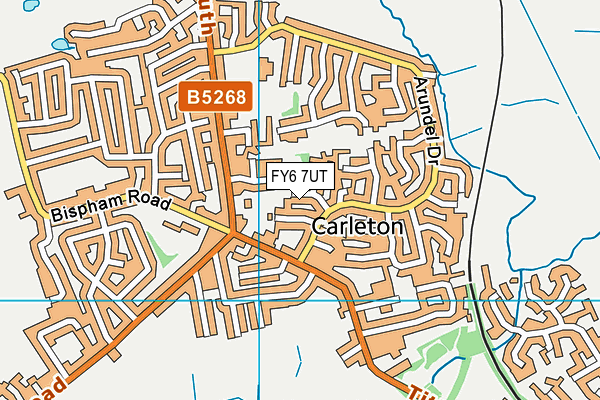 FY6 7UT map - OS VectorMap District (Ordnance Survey)