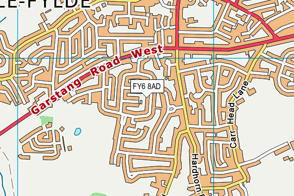 FY6 8AD map - OS VectorMap District (Ordnance Survey)