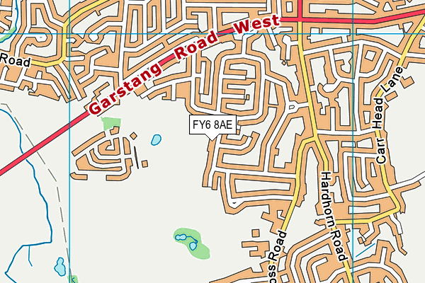 FY6 8AE map - OS VectorMap District (Ordnance Survey)