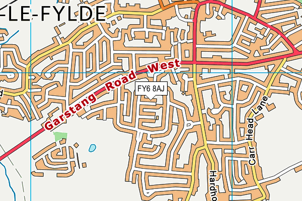 FY6 8AJ map - OS VectorMap District (Ordnance Survey)