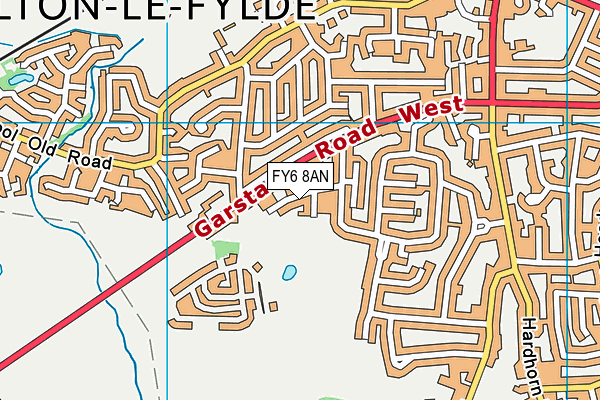 FY6 8AN map - OS VectorMap District (Ordnance Survey)