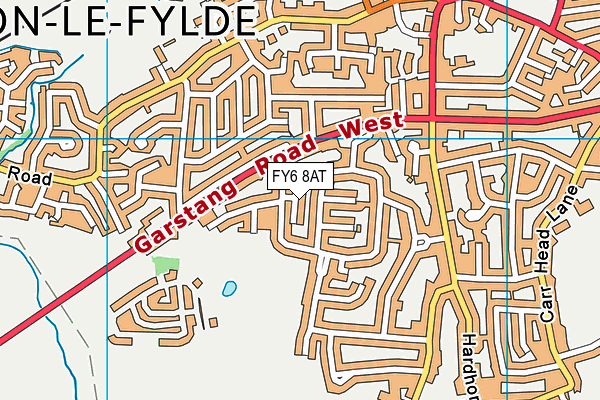 FY6 8AT map - OS VectorMap District (Ordnance Survey)
