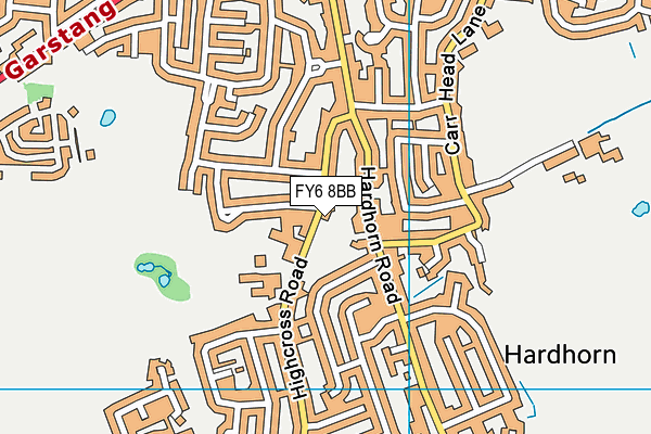FY6 8BB map - OS VectorMap District (Ordnance Survey)