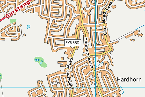 FY6 8BD map - OS VectorMap District (Ordnance Survey)
