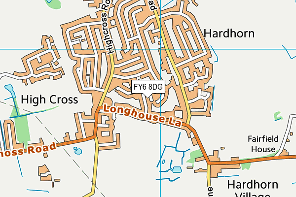 FY6 8DG map - OS VectorMap District (Ordnance Survey)