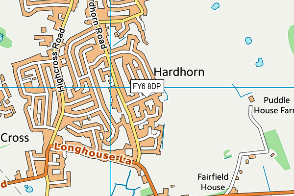 FY6 8DP map - OS VectorMap District (Ordnance Survey)