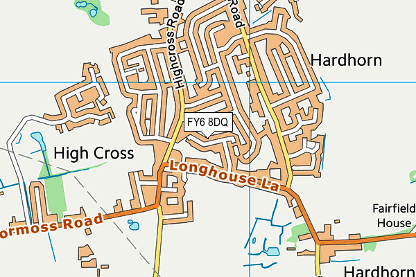 FY6 8DQ map - OS VectorMap District (Ordnance Survey)