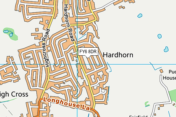 FY6 8DR map - OS VectorMap District (Ordnance Survey)