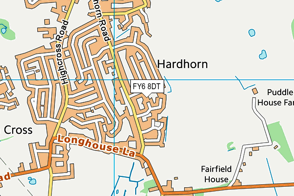 FY6 8DT map - OS VectorMap District (Ordnance Survey)
