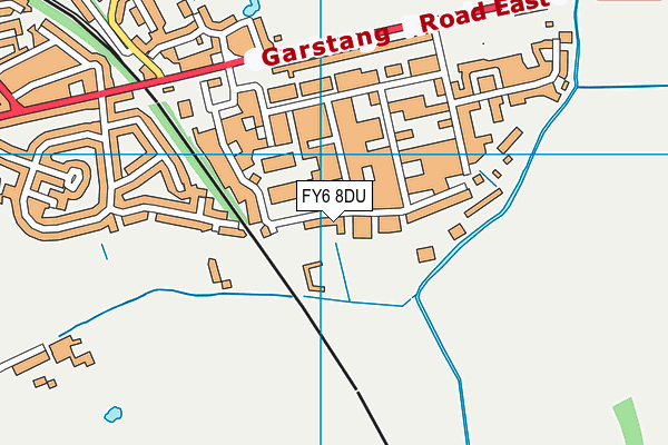 FY6 8DU map - OS VectorMap District (Ordnance Survey)