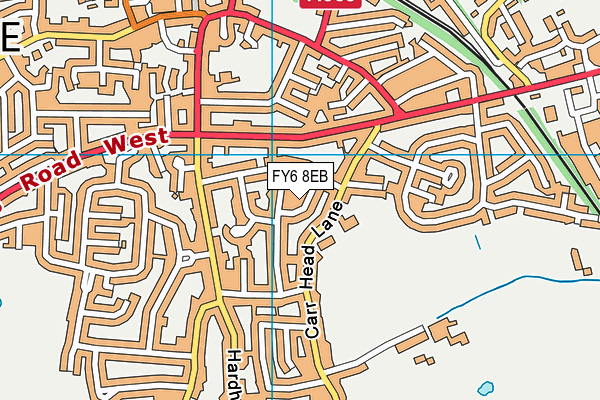 FY6 8EB map - OS VectorMap District (Ordnance Survey)