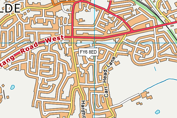 FY6 8ED map - OS VectorMap District (Ordnance Survey)