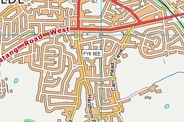 FY6 8EE map - OS VectorMap District (Ordnance Survey)