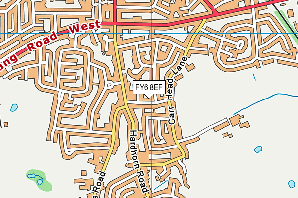 FY6 8EF map - OS VectorMap District (Ordnance Survey)